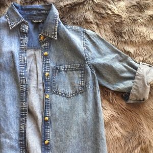 Denim long shirt